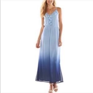 Lc Lauren Conrad | Ombré Chiffon Maxi Dress Sz XL